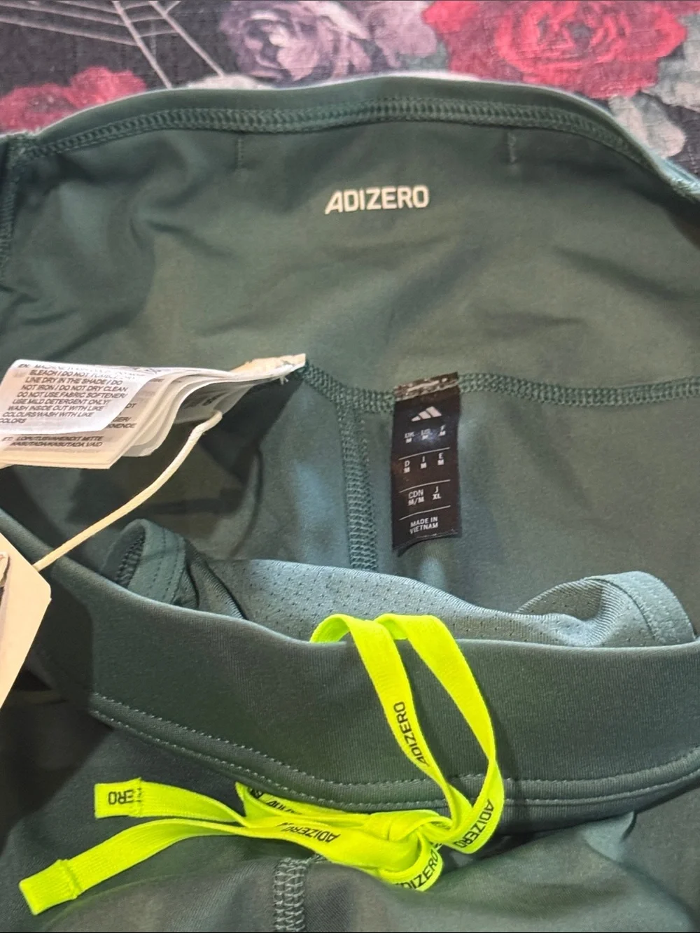 NWT Adidas Adizero Archive Running Shorts Half Tights Men's Green Teal Sz M